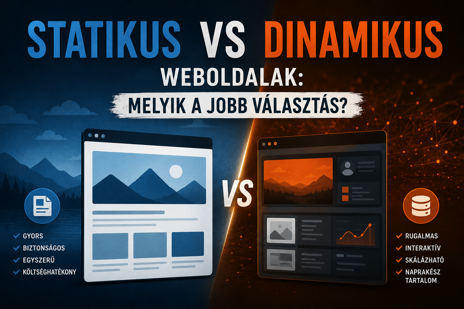 Statikus vs Dinamikus Weboldalak: Melyik a Jobb Választás?
